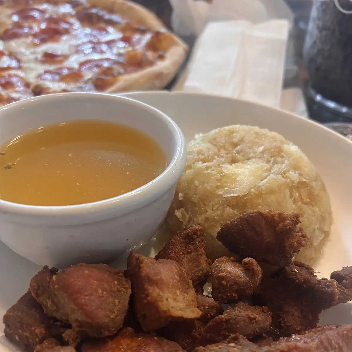 Mofongo with Fried Pork