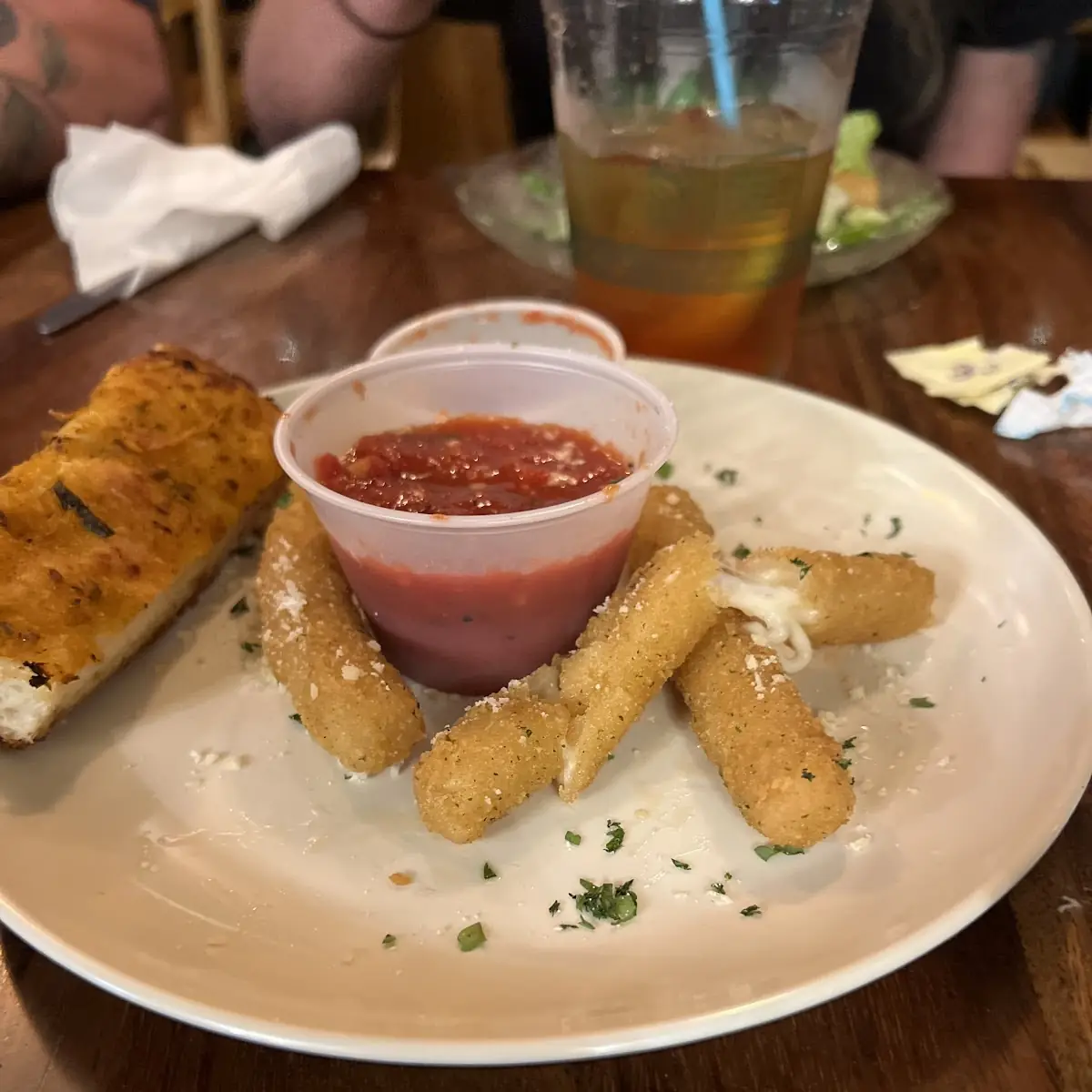 Fried Mozzarella Sticks with Marinara