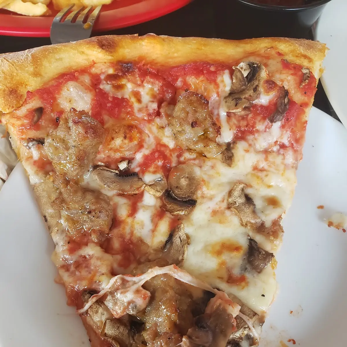 Sausage and Mushroom Pizza