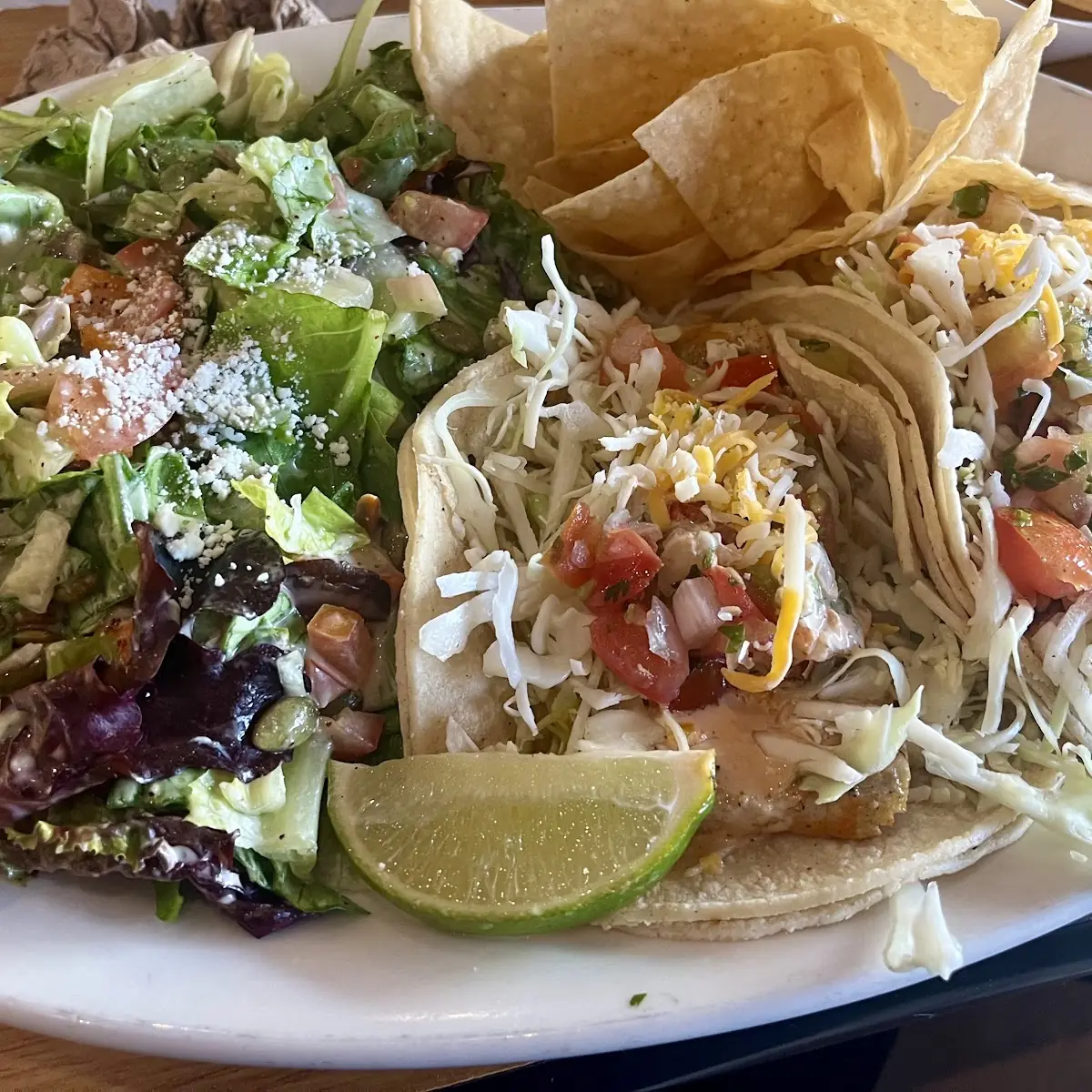 Grilled Fish Tacos with Side Salad