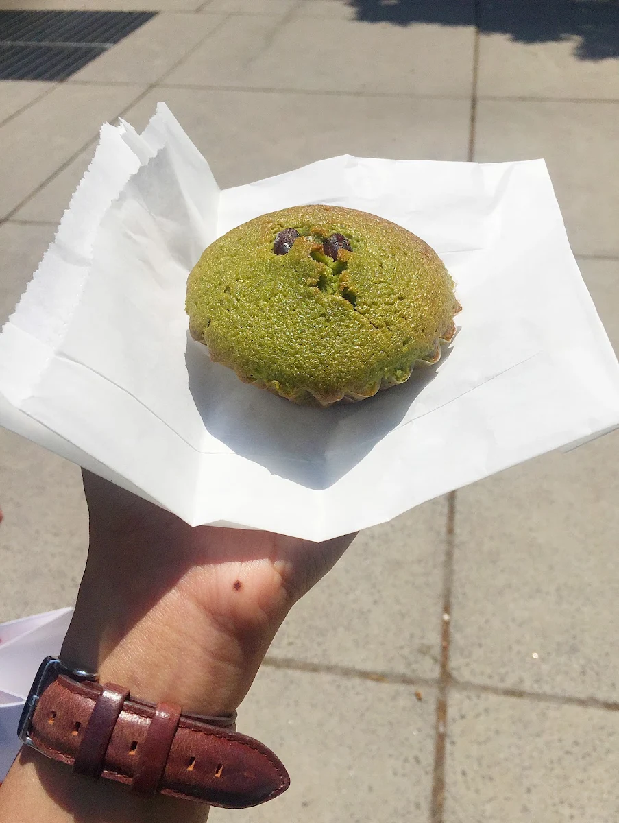 Matcha Madeleine Single Piece, Uncle Tetsu's Japanese Cheesecake at Bay & Dundas
