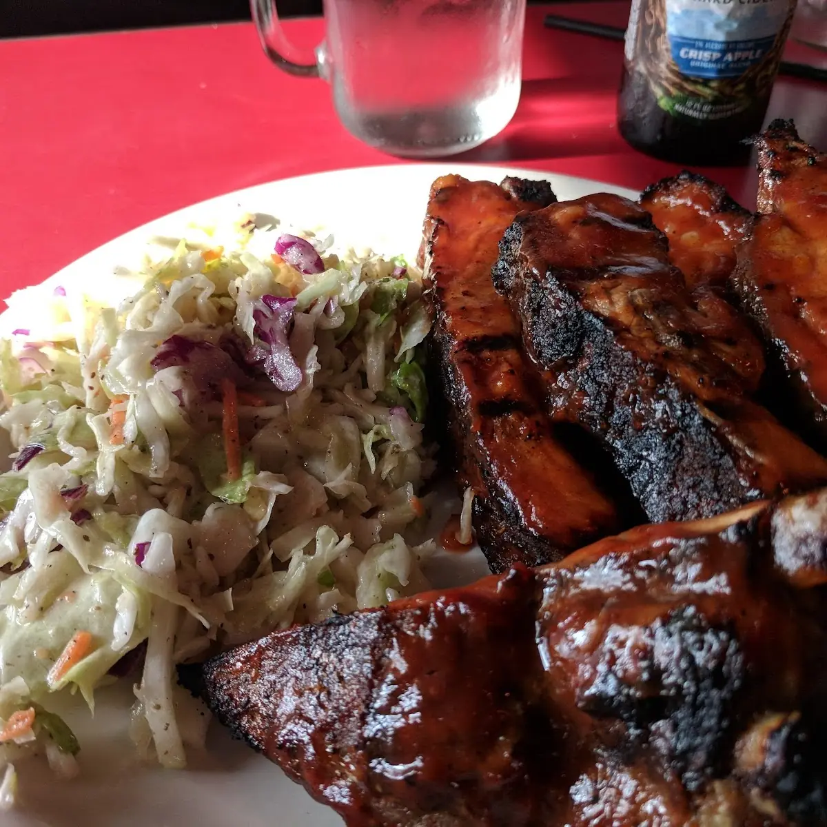 Half a Rack Ribs and Coleslaw