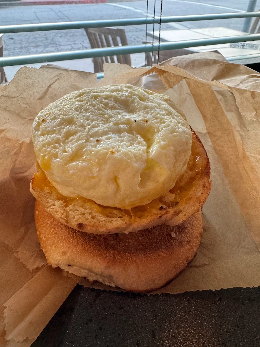 Egg White on Bagel