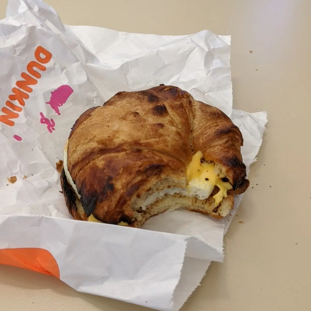 Egg and Cheese Croissant Sandwich