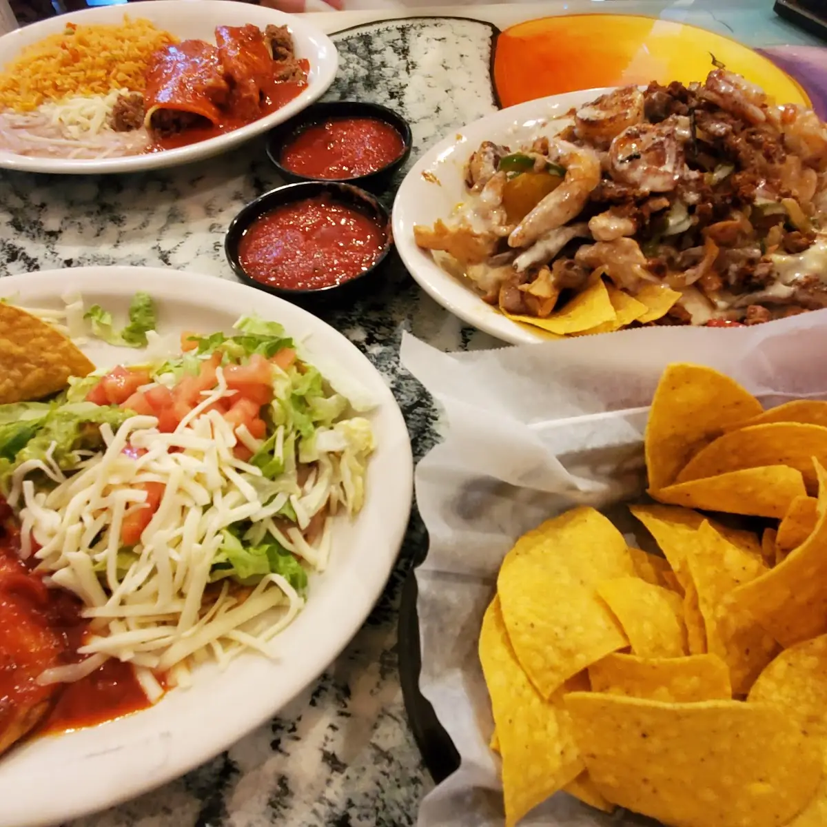Special Plate and Super Nachos