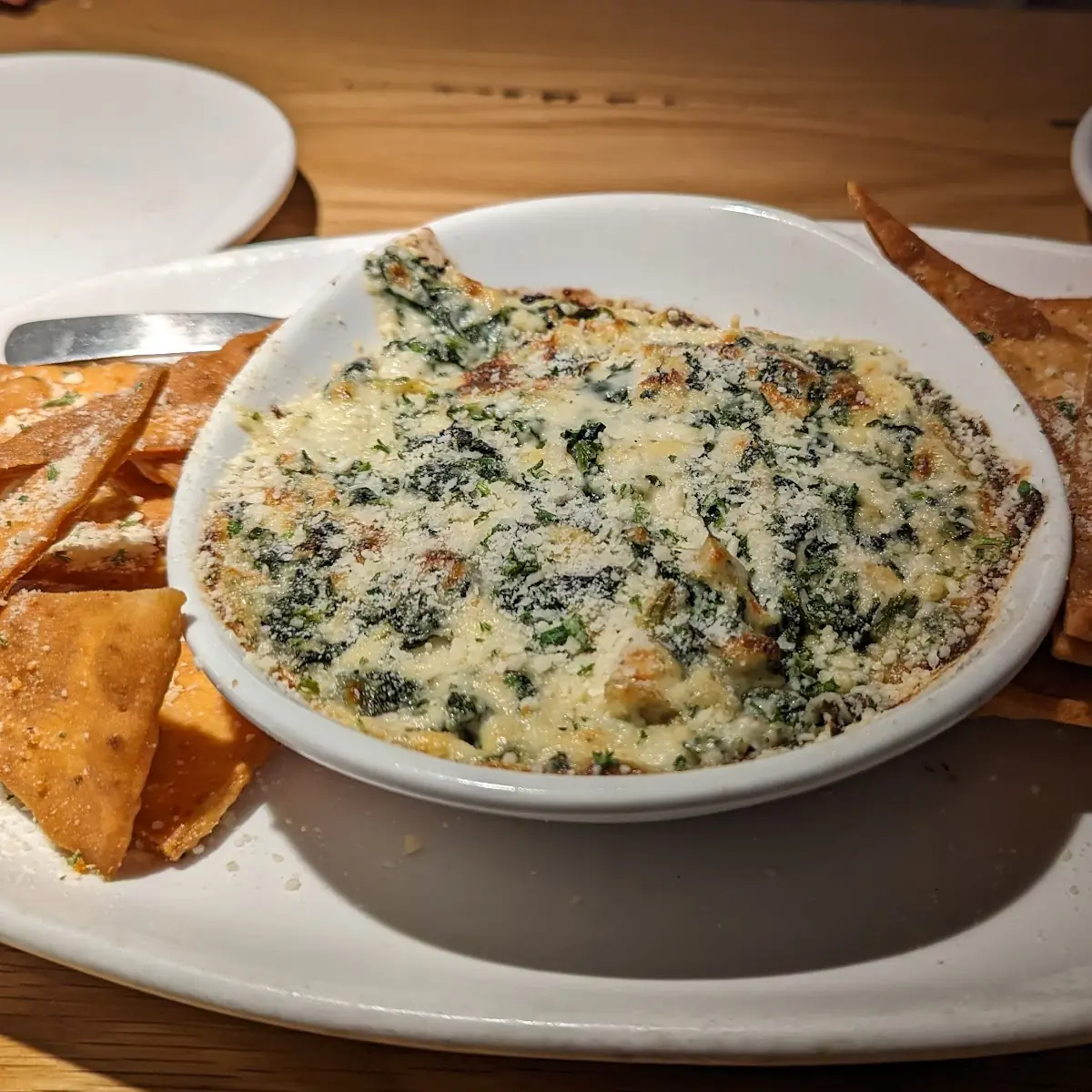 Spinach Artichoke Dip with Chips