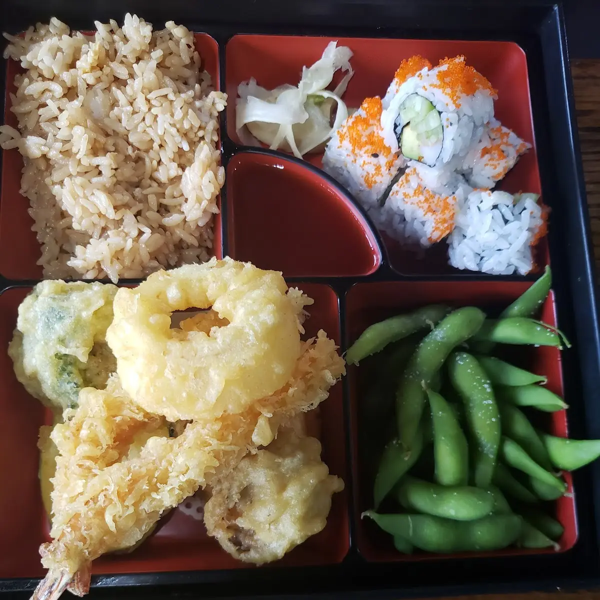 Bento Box Shrimp Tempura