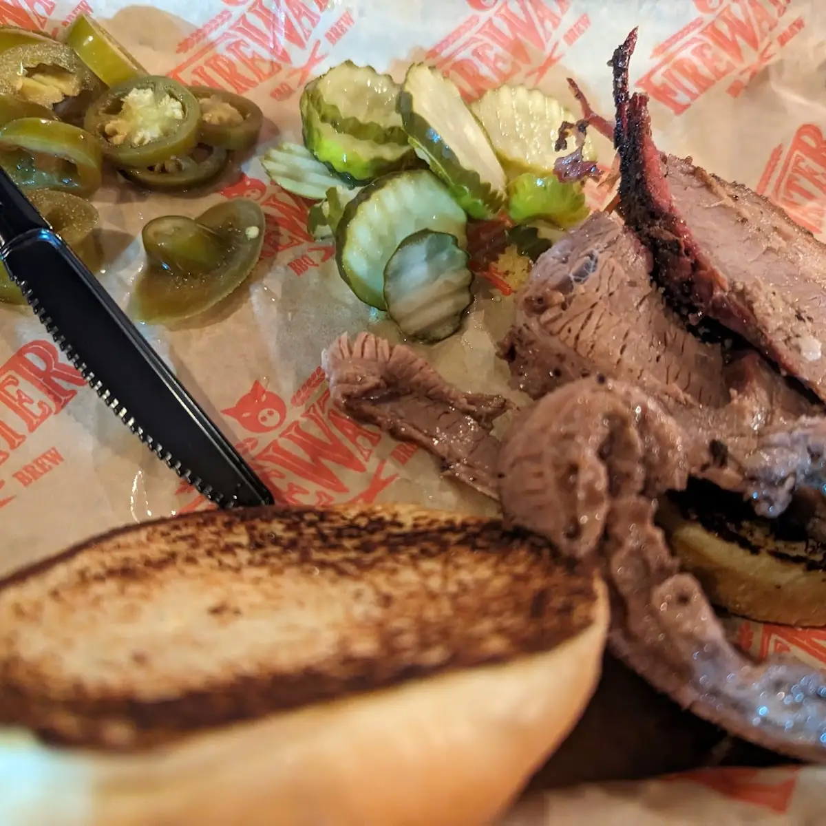 Black Angus Beef Brisket Sandwich