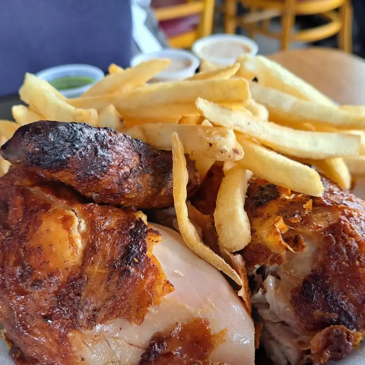 Quarter Chicken with Yuca Fries