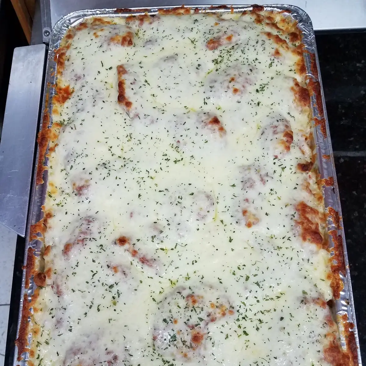 Spaghetti with Chicken Parmesan