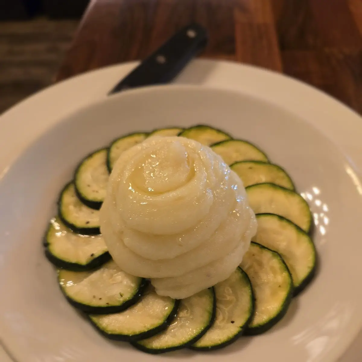 Zucchini and Mashed Potatoes