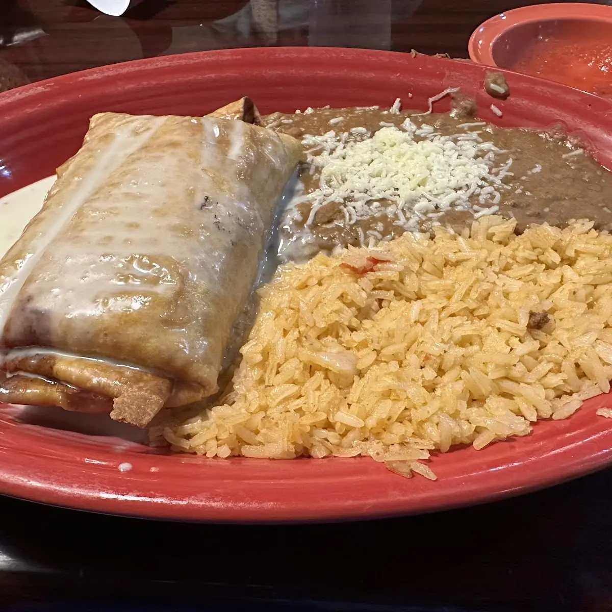 One Enchilada Rice and Beans