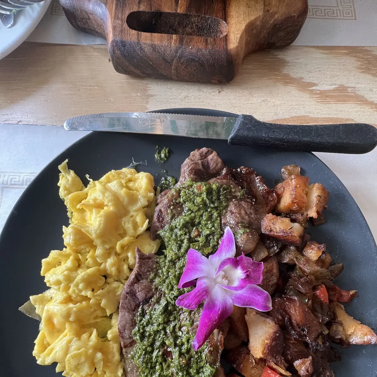 Steak Home Fries and Eggs