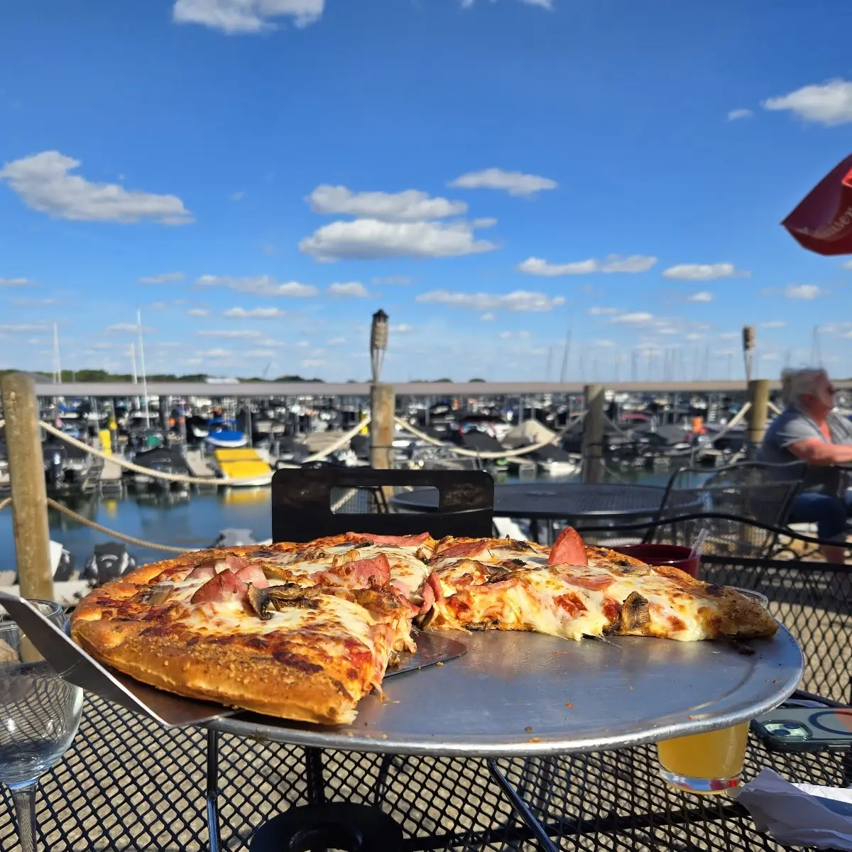 Ham and Mushroom Pizza
