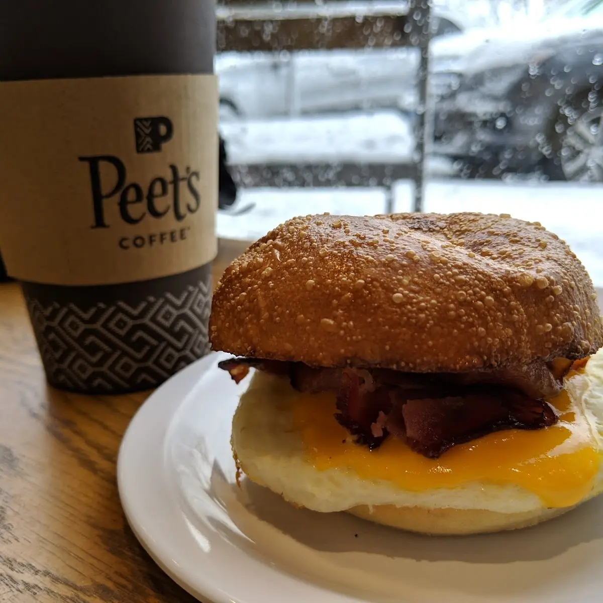 Bacon Egg and Cheese Brioche