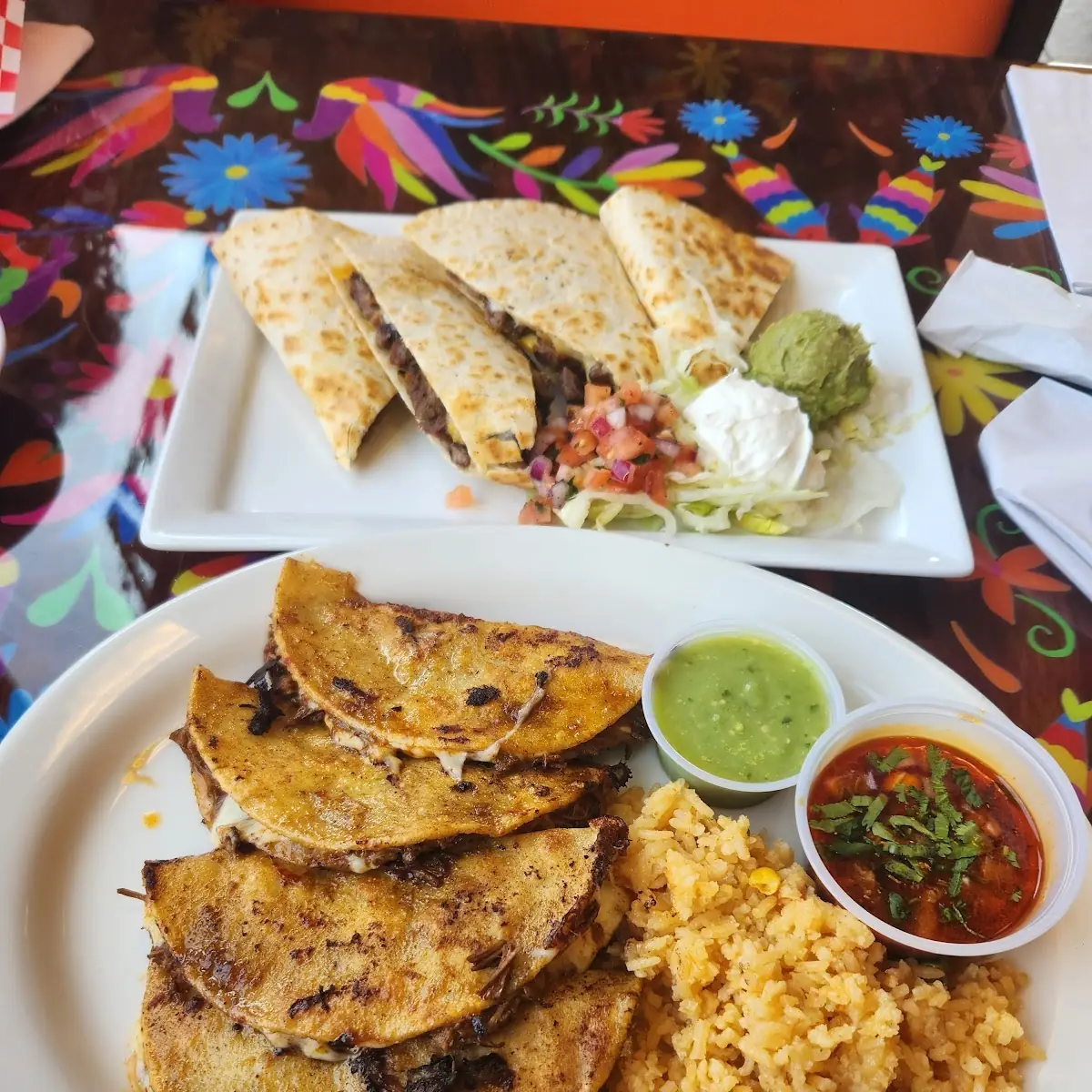 Birria Tacos with Rice