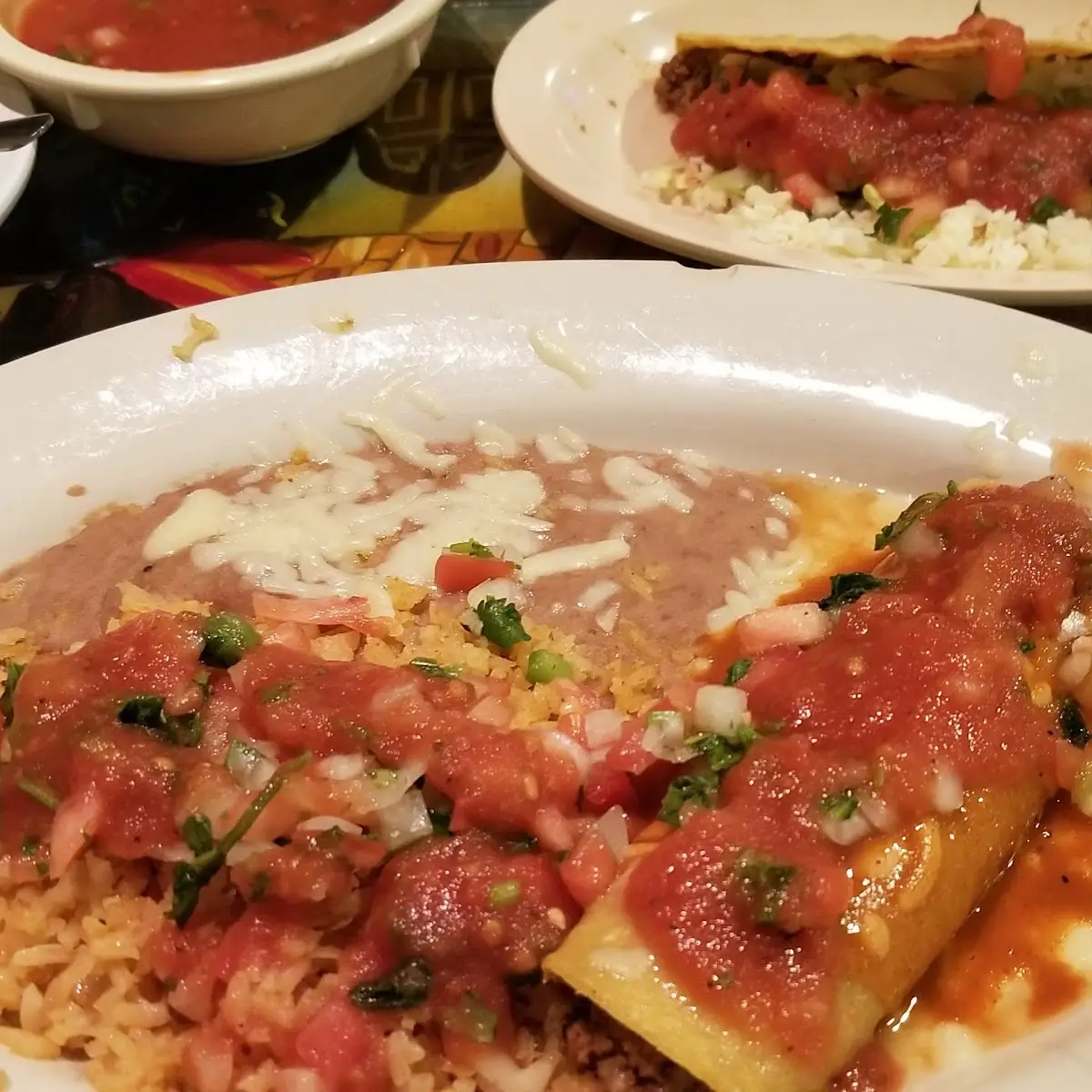 Enchilada Refried Beans and Rice