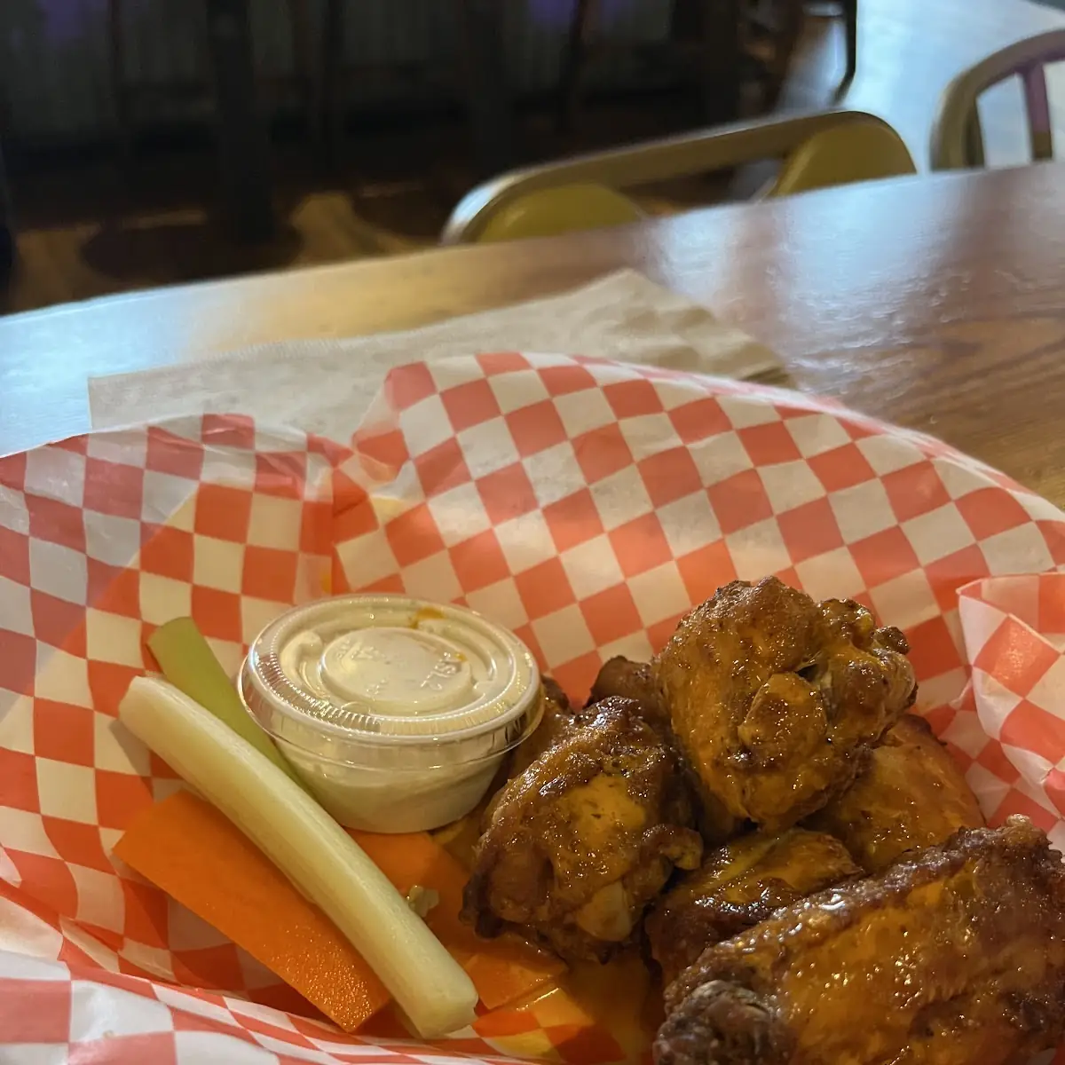 Little Bitty Hot Chicken Bites with Celery Carrots & Ranch