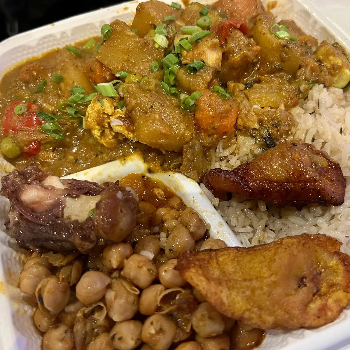 Chicken Curry with Rice & Peas