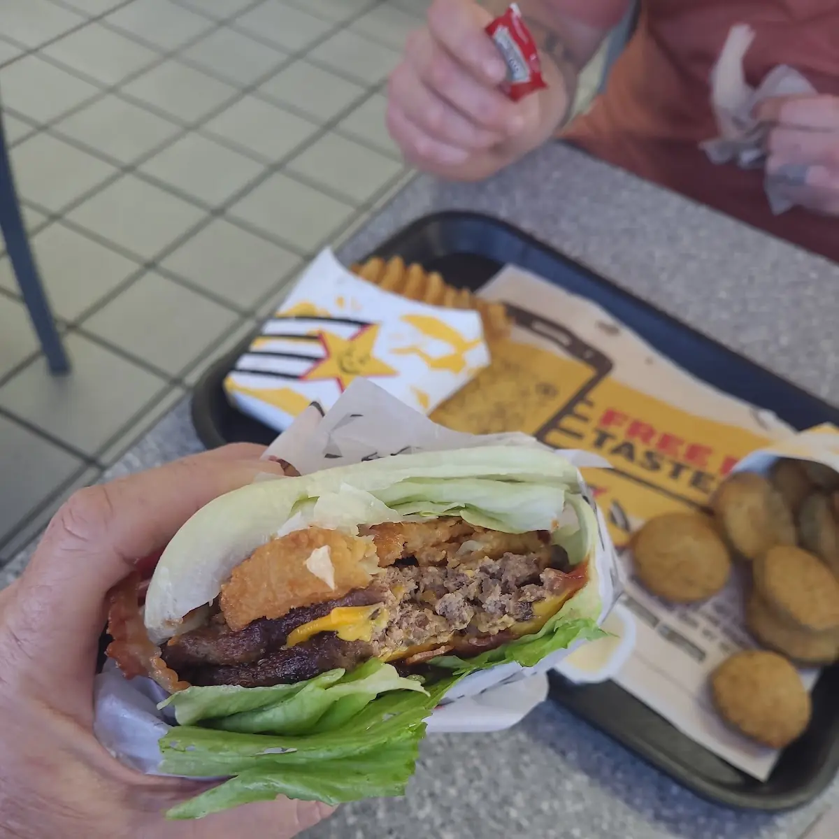 Double Western Burger Lettuce Wraps
