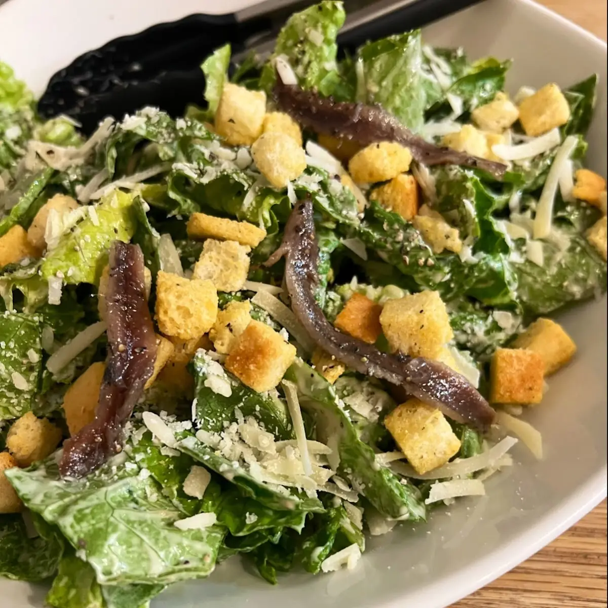 Caesar Salad with Anchovy Fillets