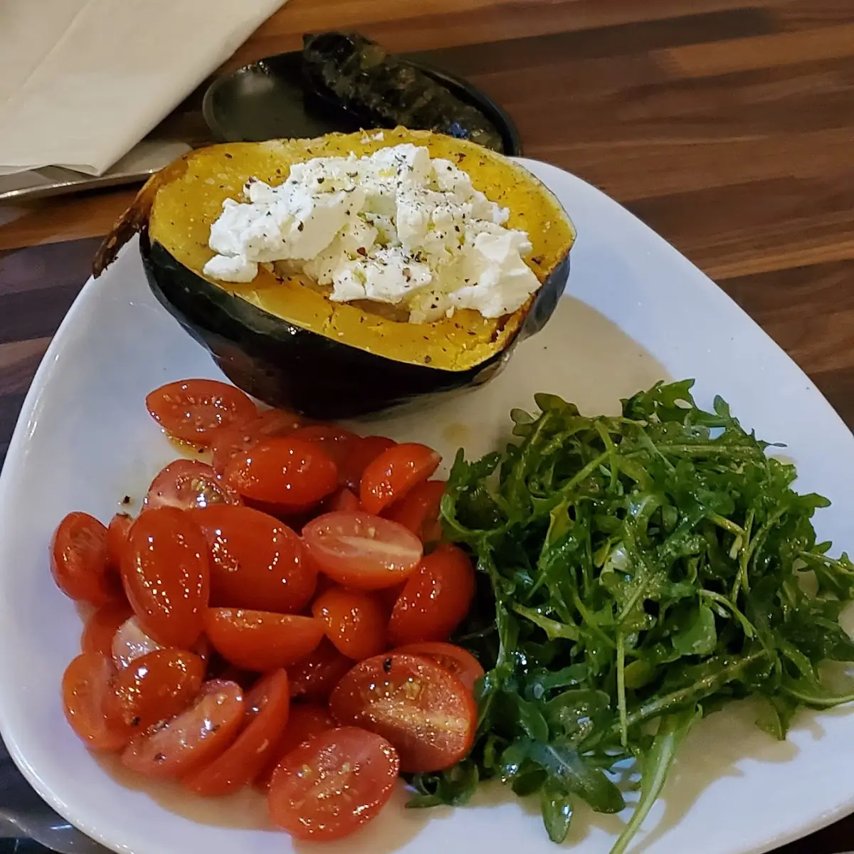 Acorn Squash with Goat Cheese