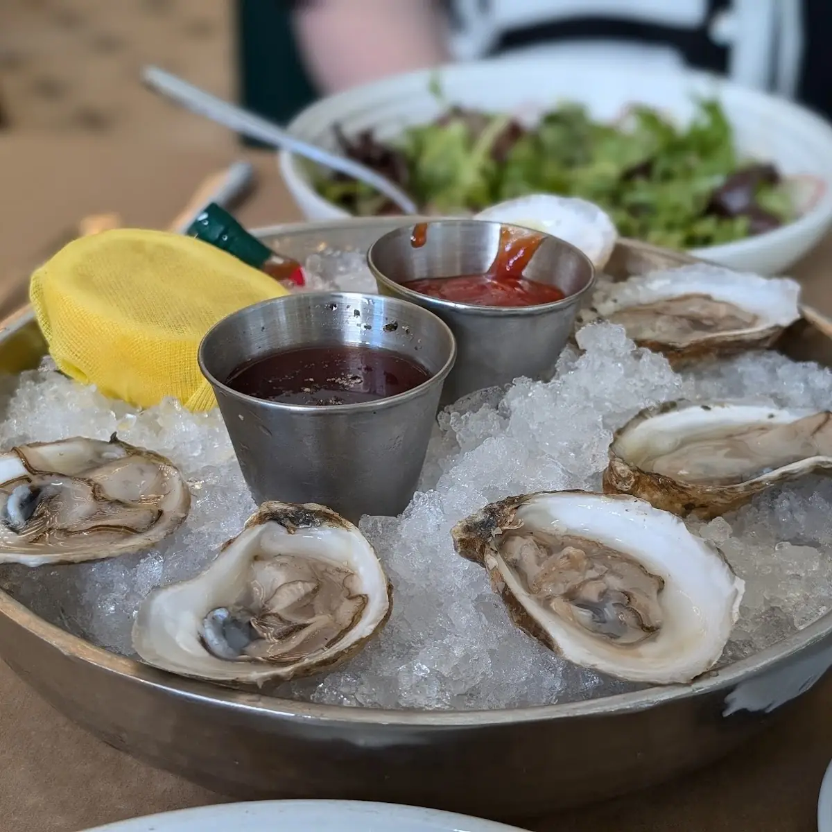 Fresh Oysters with Dipping Sauces