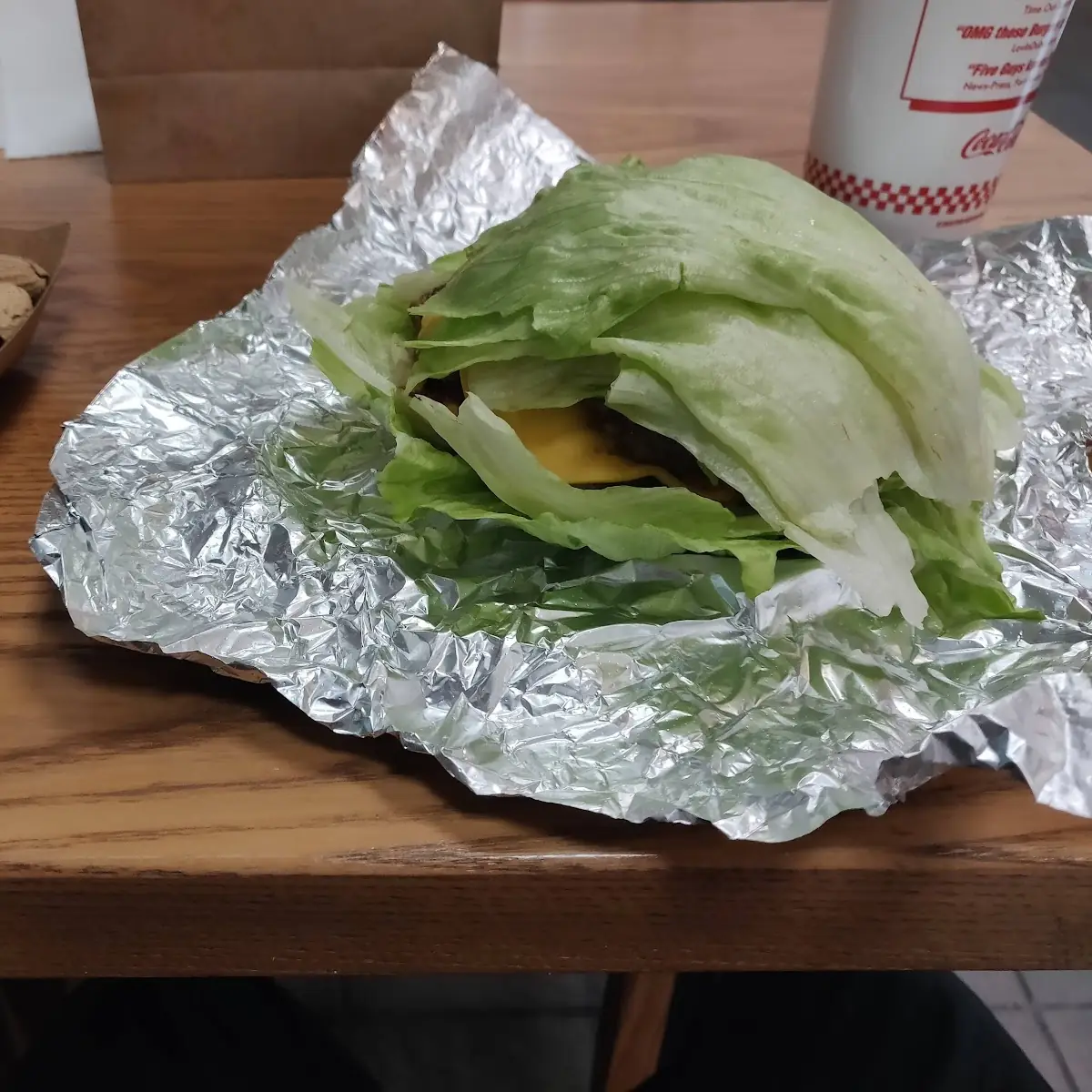Cheeburger Wrapped in Lettuce