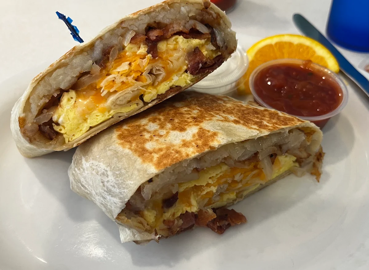Breakfast Burrito, Best in Town Diner