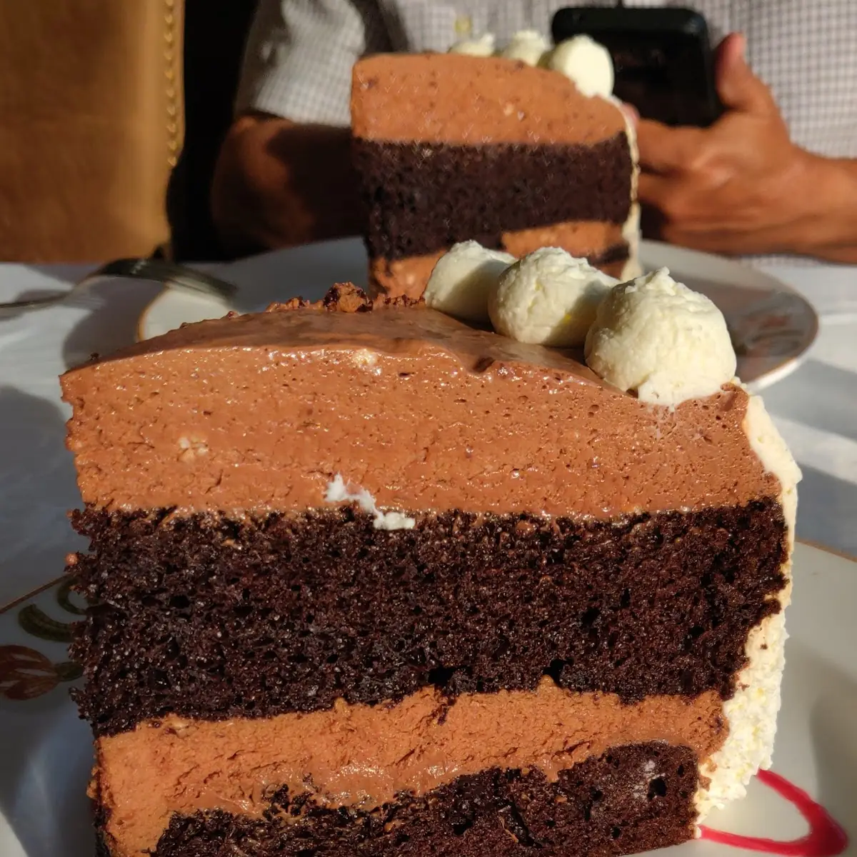 Chocolate Rum Mousse Cake