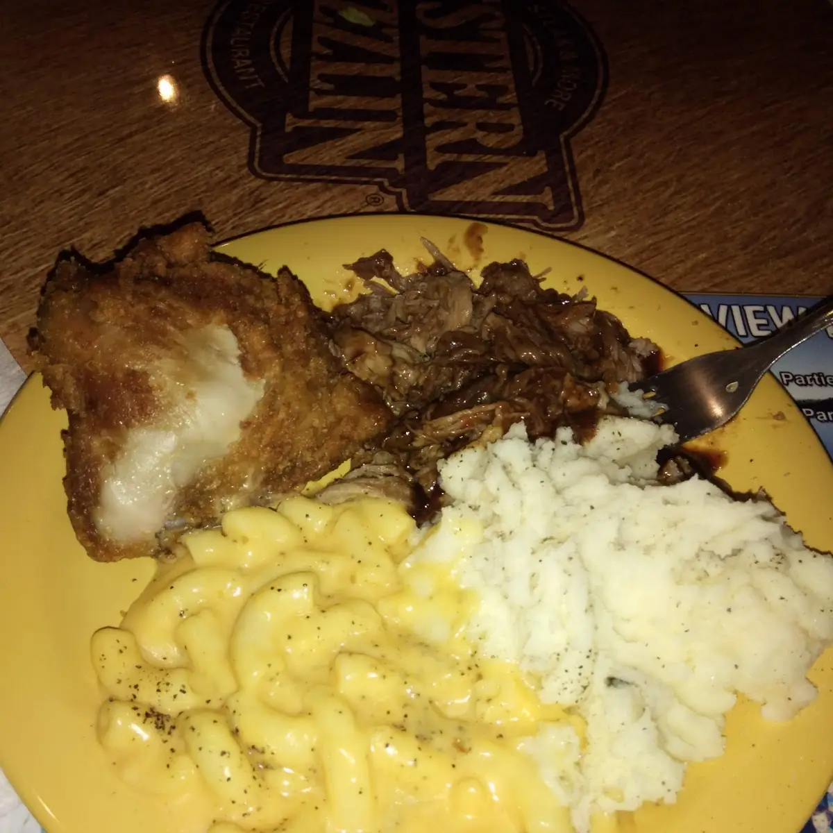 Fried Chicken Mashed Potatoes BBQ Ribs