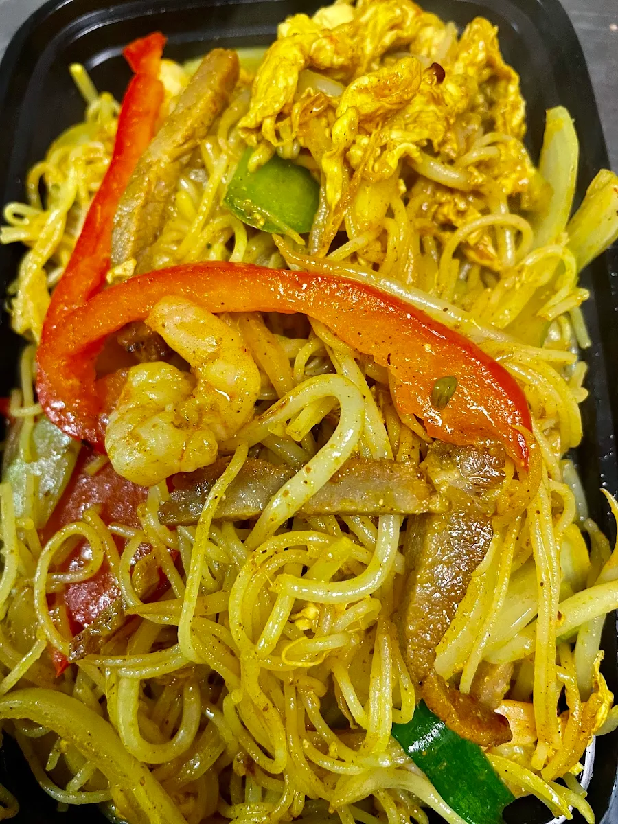 Singapore Vermicelli with Currysauce
