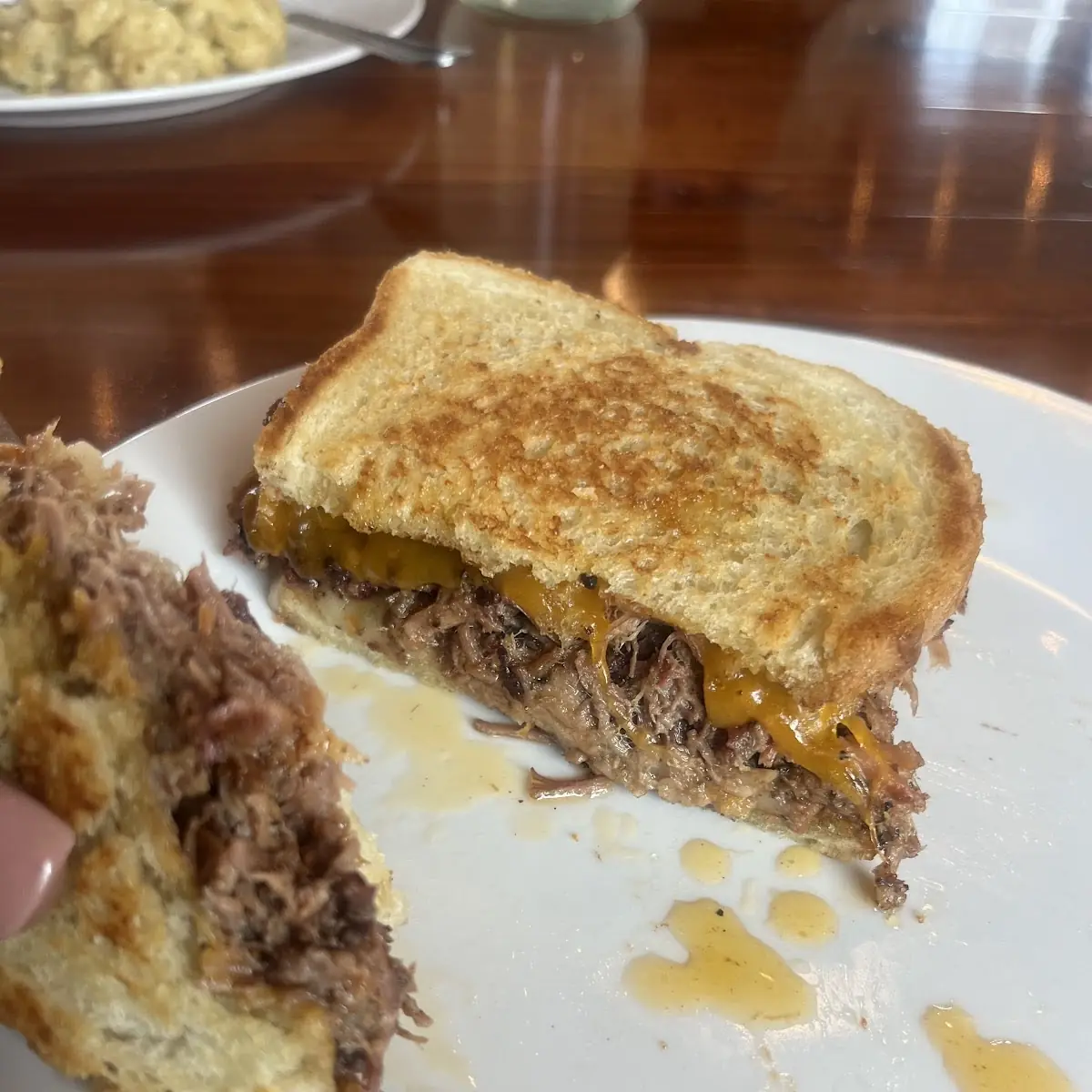 Grilled Cheese Brisket Sandwich