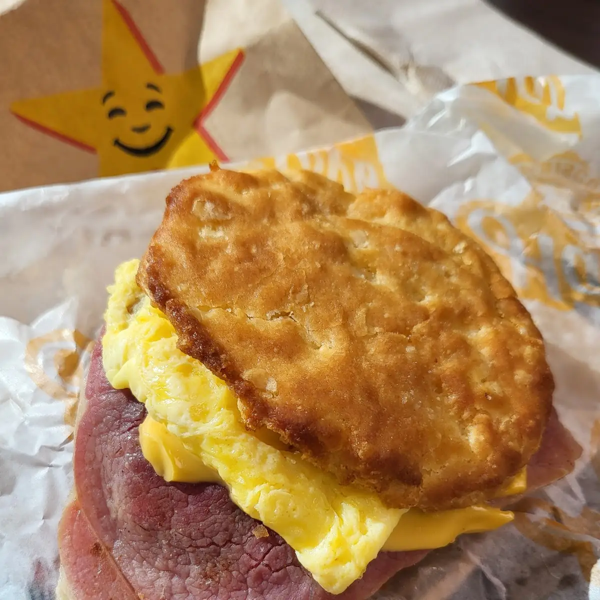 Ham Egg and Cheese Biscuit