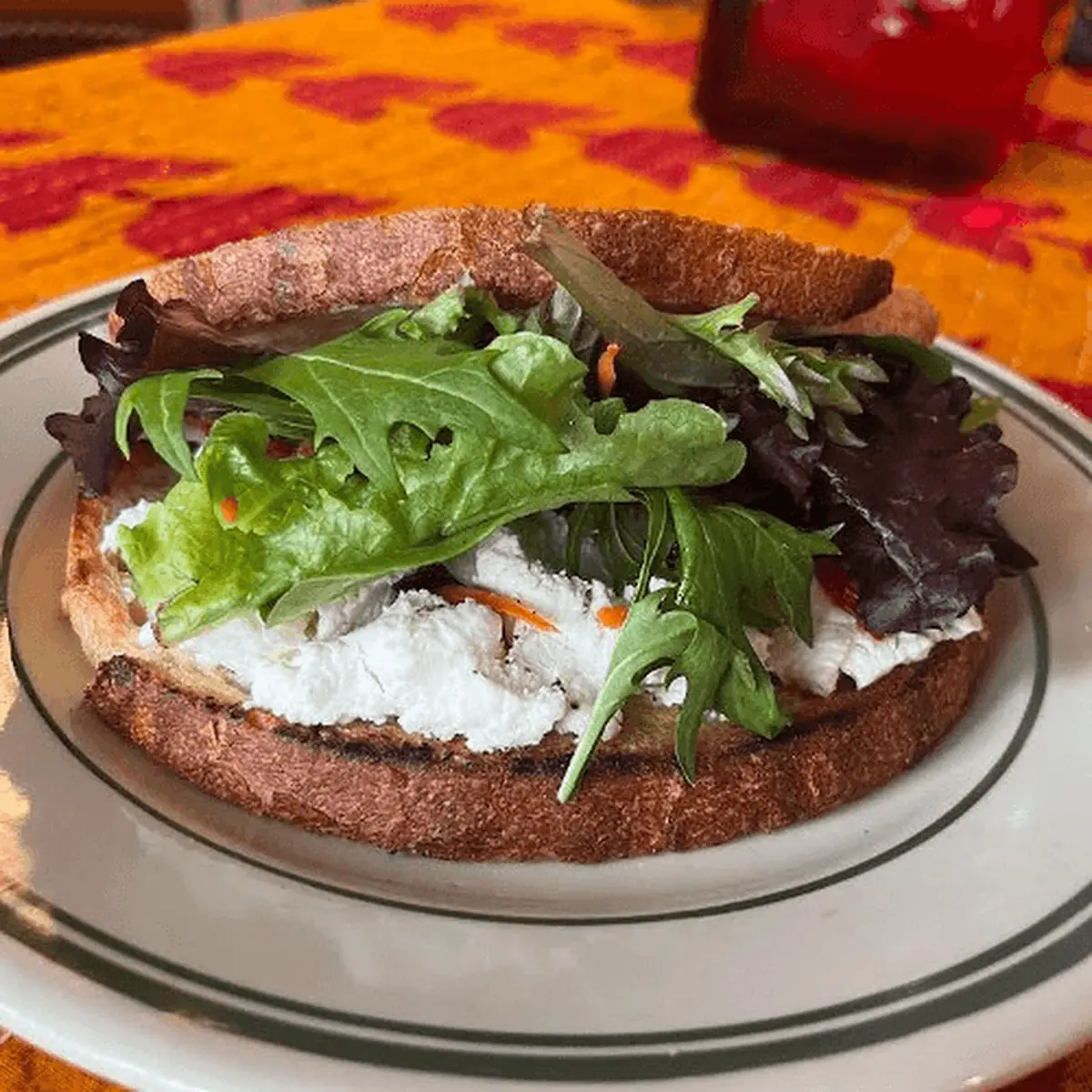 Goat Cheese Sundried Tomatoes Sandwich