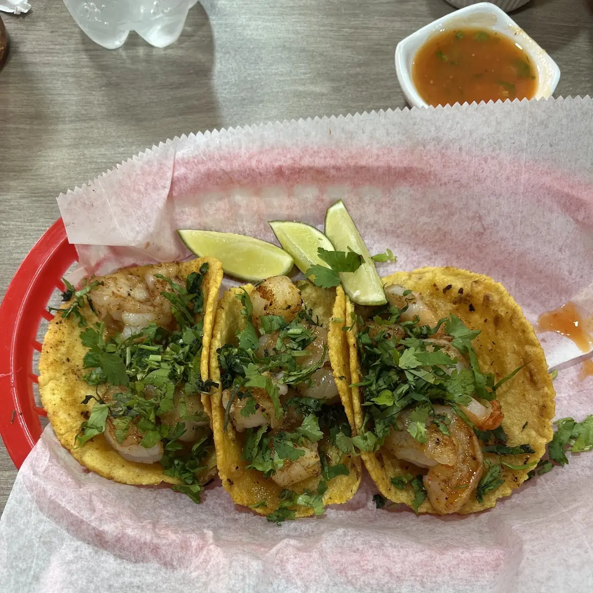 Shrimp Tacos with Salsa Verde
