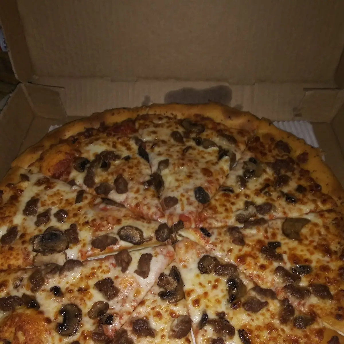Beef and Mushroom Pizza