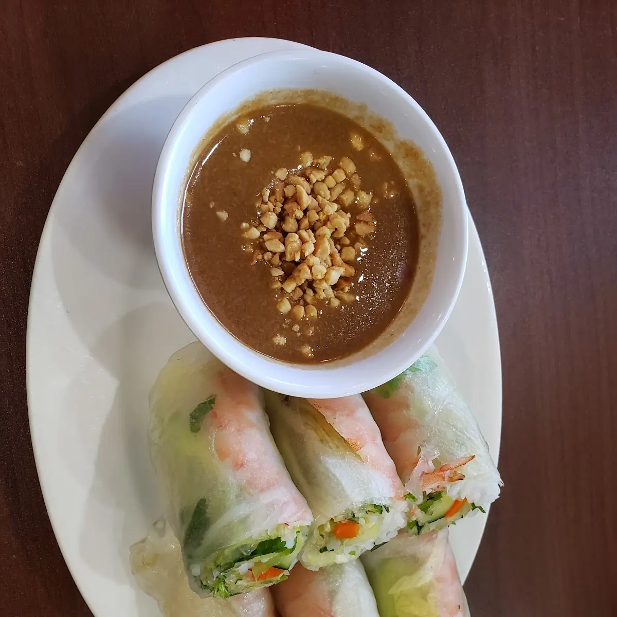 Spring Roll with Peanut Sauce
