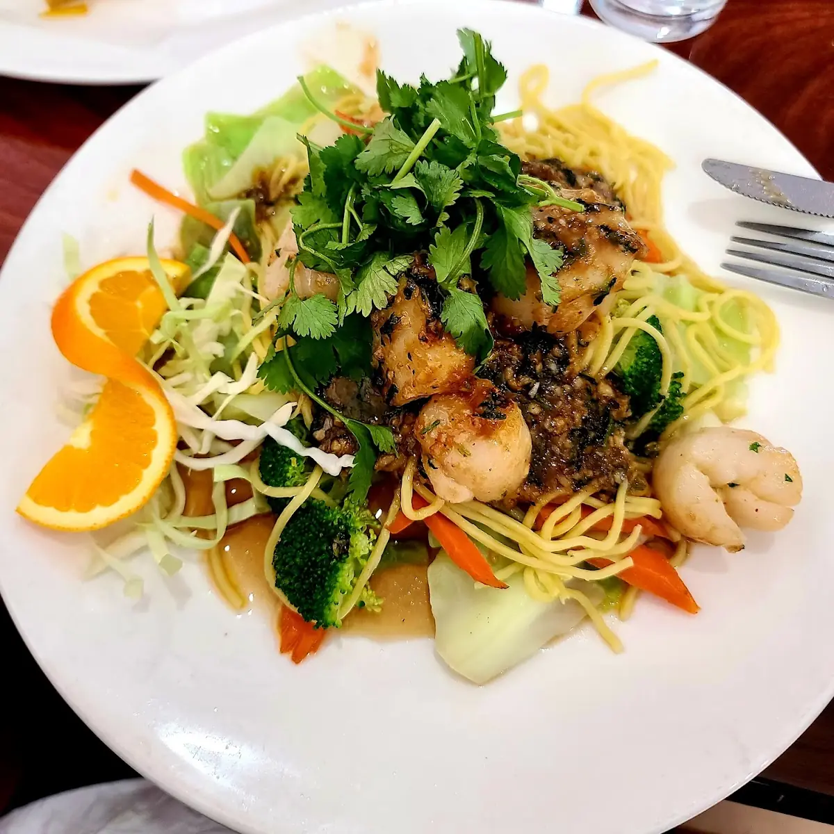 Scallops with Garlic Sauce
