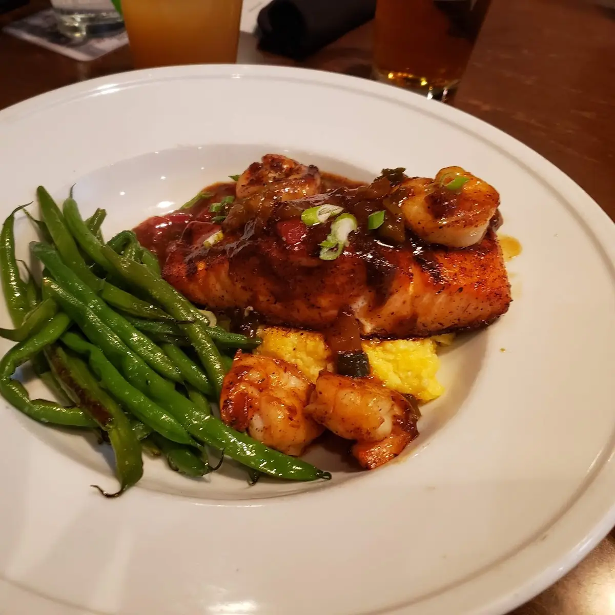 Salmon Shrimp & Grits