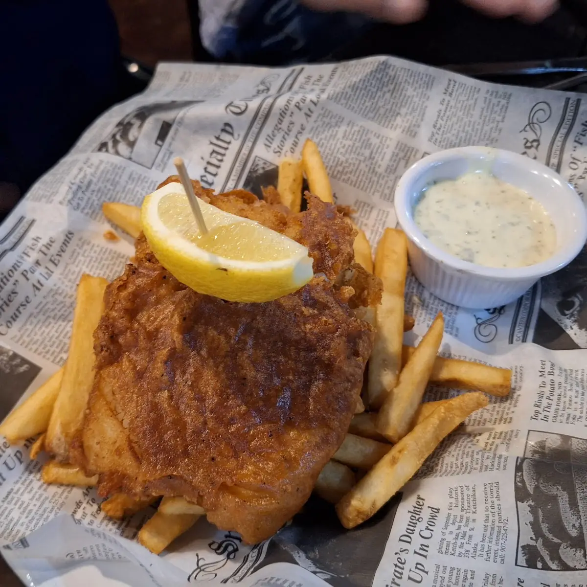 True Blonde Beer Battered Fish & Chips