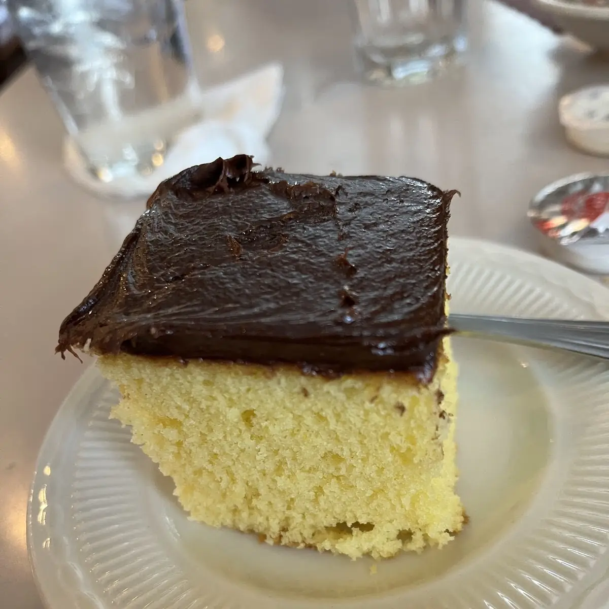Yellow Sheet Cake Slice