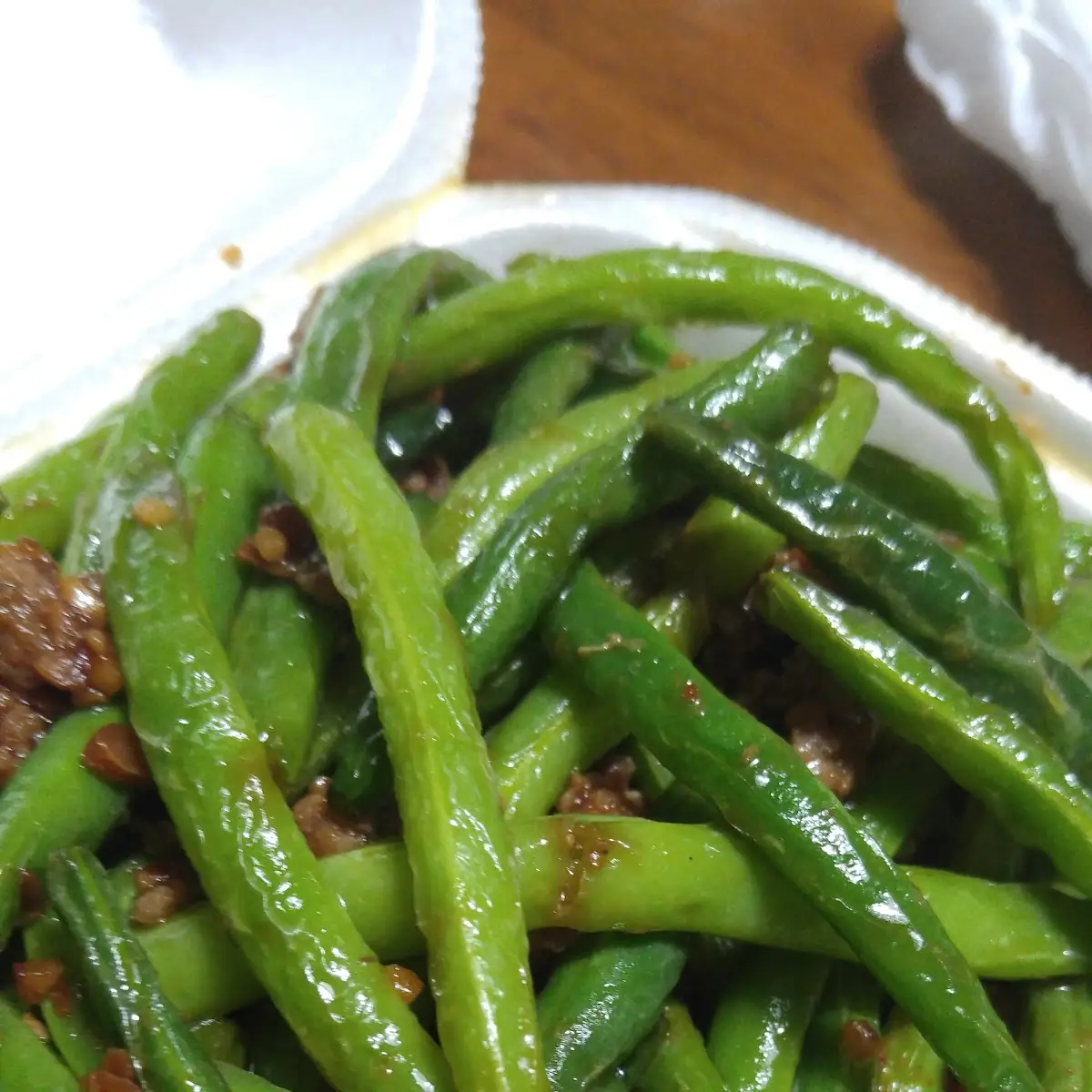 Sautee Crispy String Beans