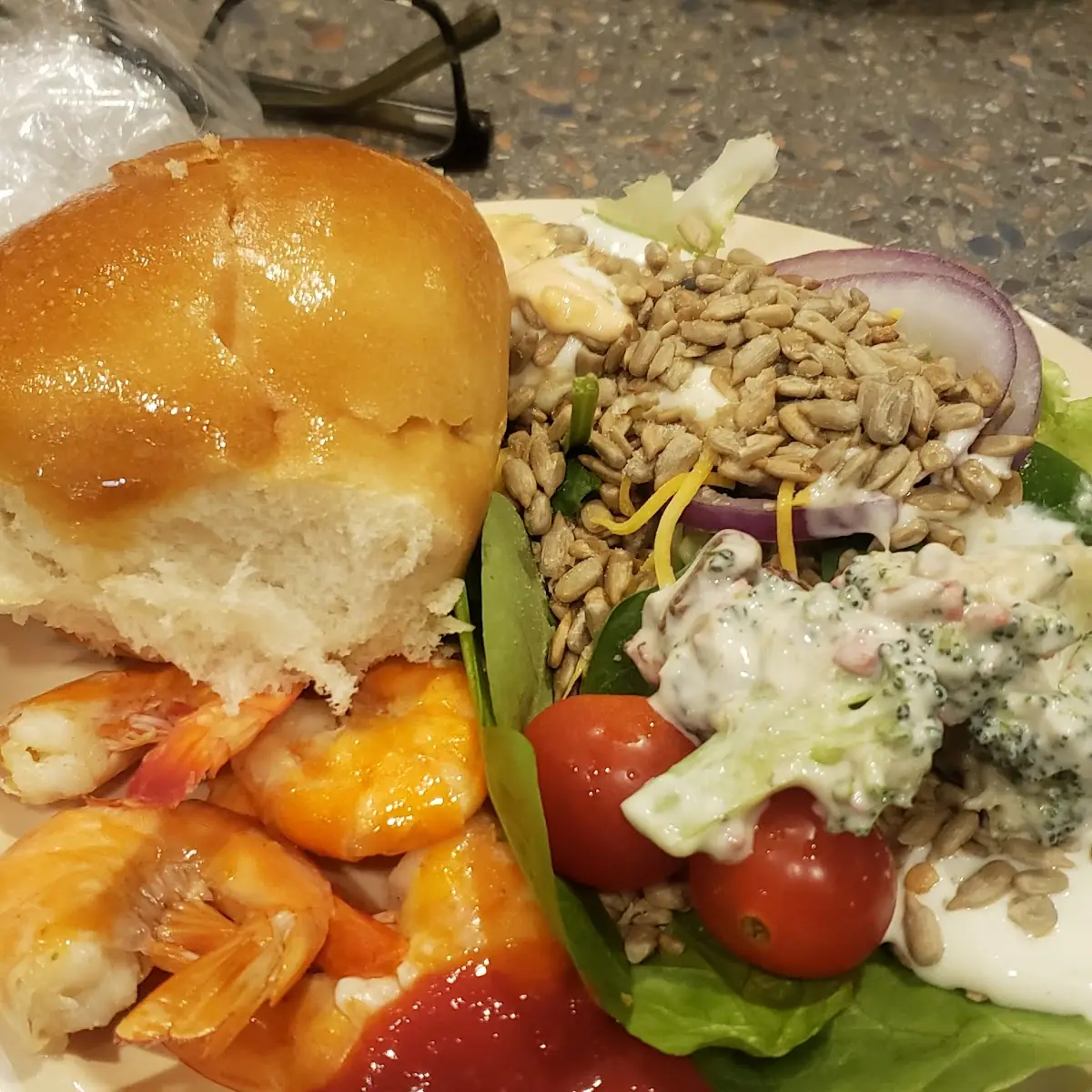 Salad Bar with Shrimp