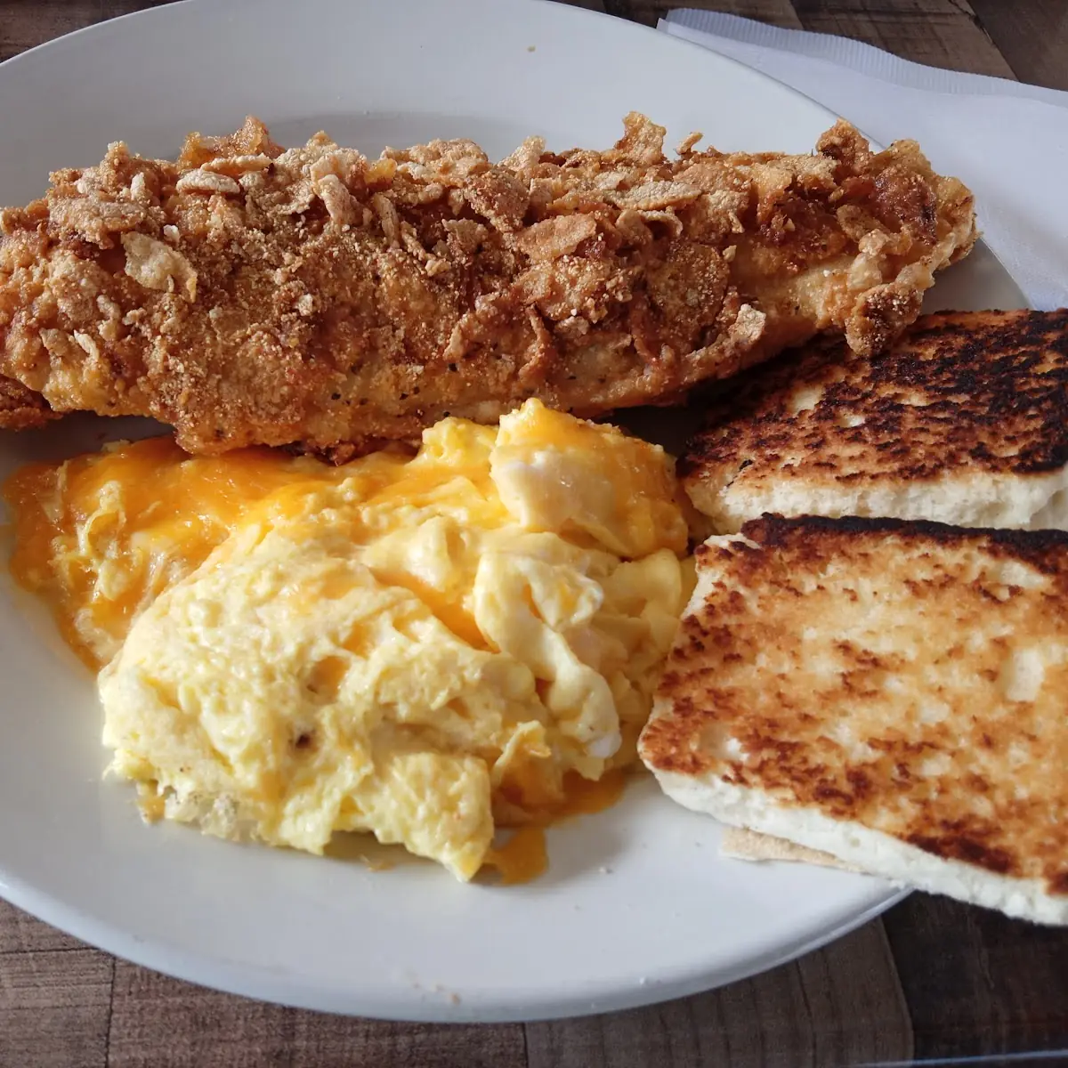 Fried Fish Dipped in Corn Flakes