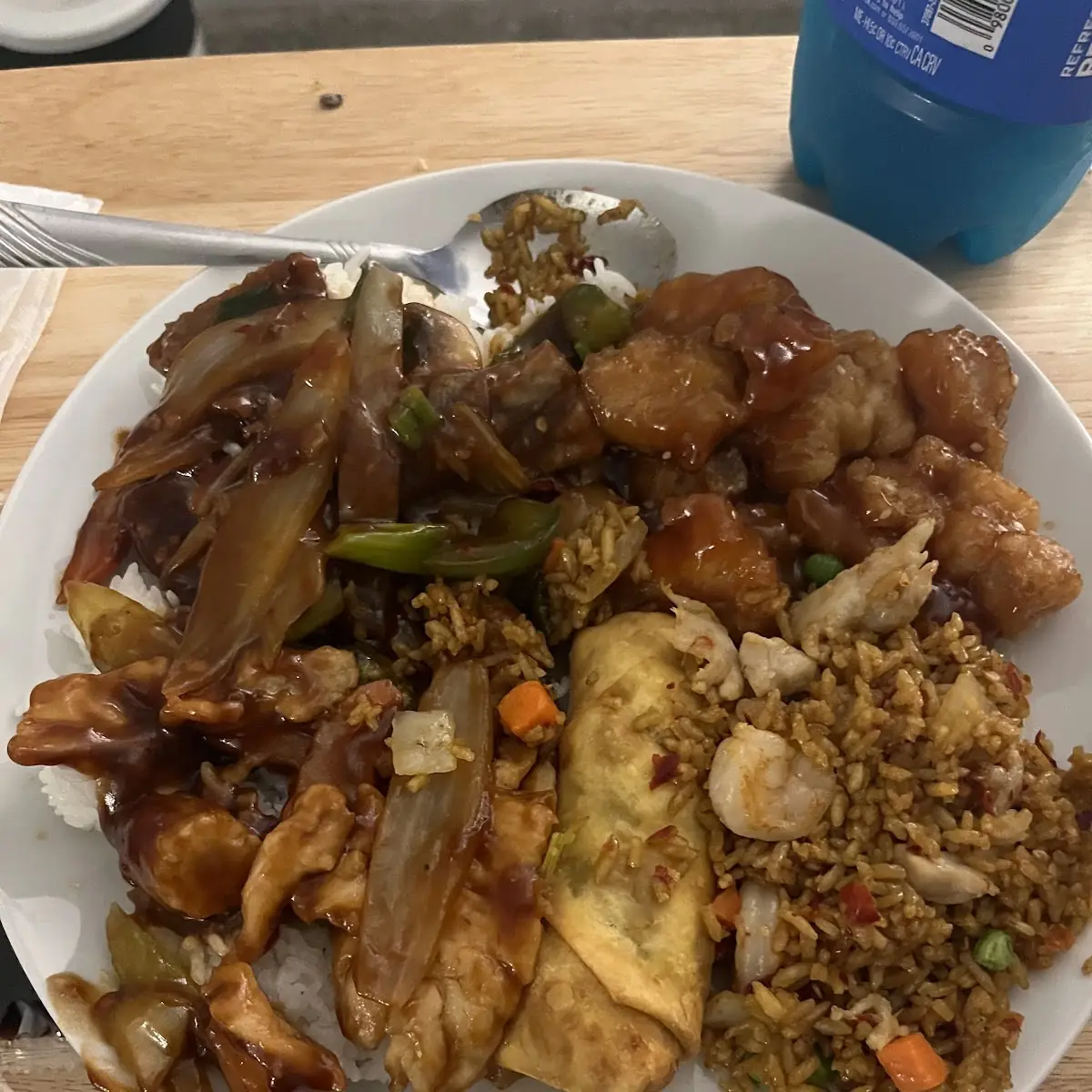 Triple Delight with Garlic Sauce