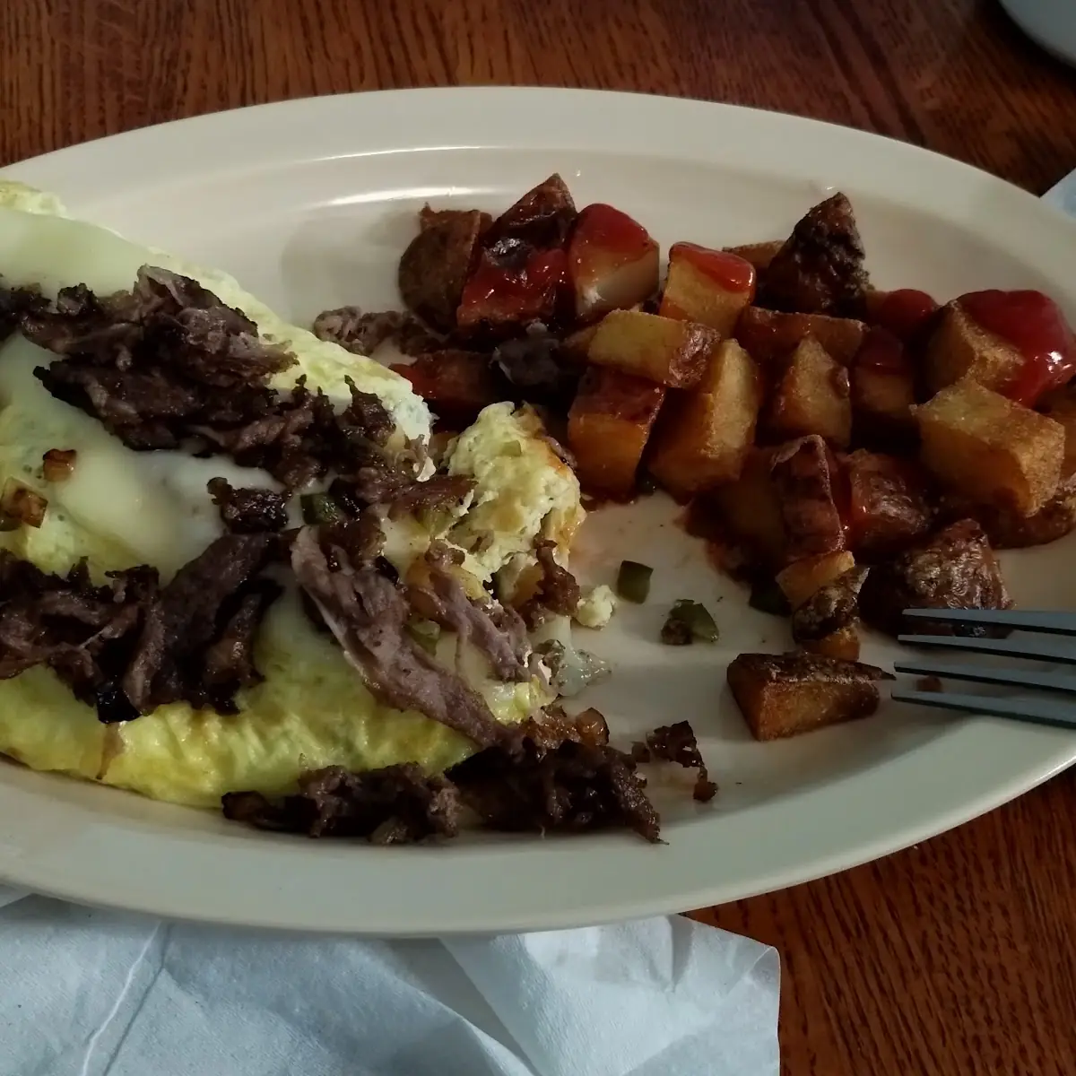 Philly Cheese Omelette