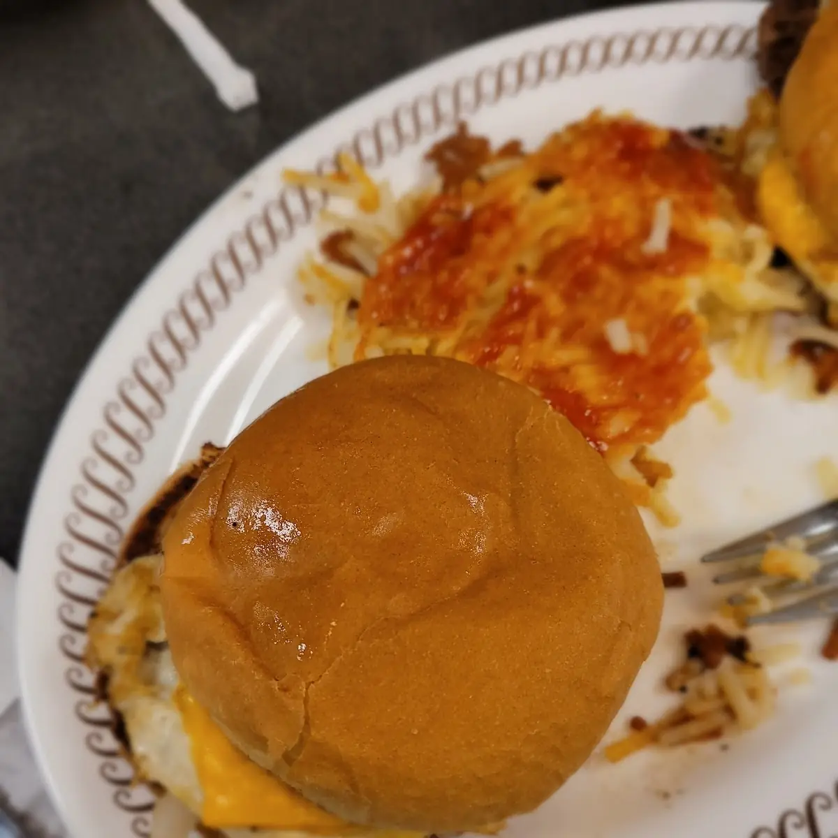 Cheeseburger with Hash Browns