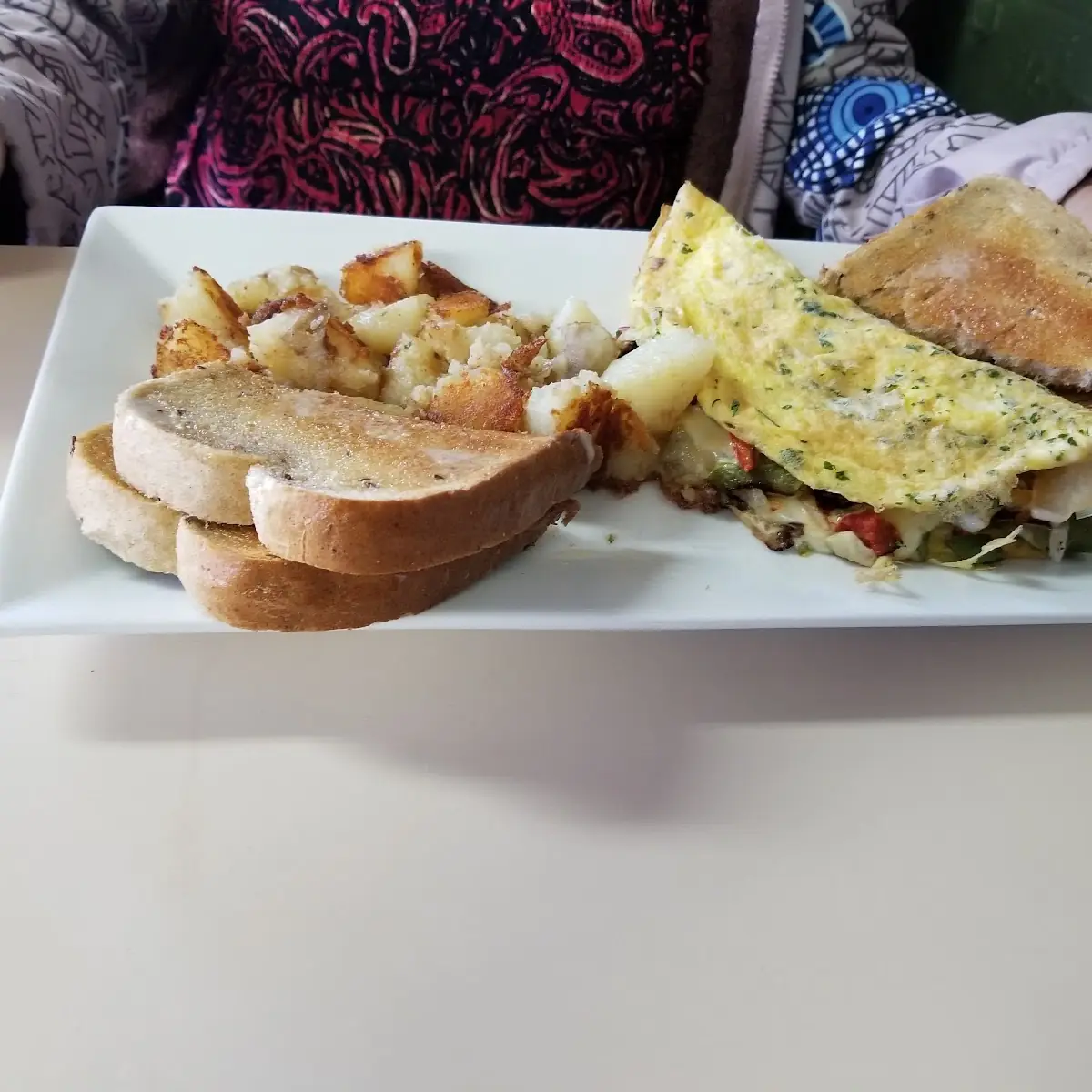 Steak and Cheese Omelet Platter
