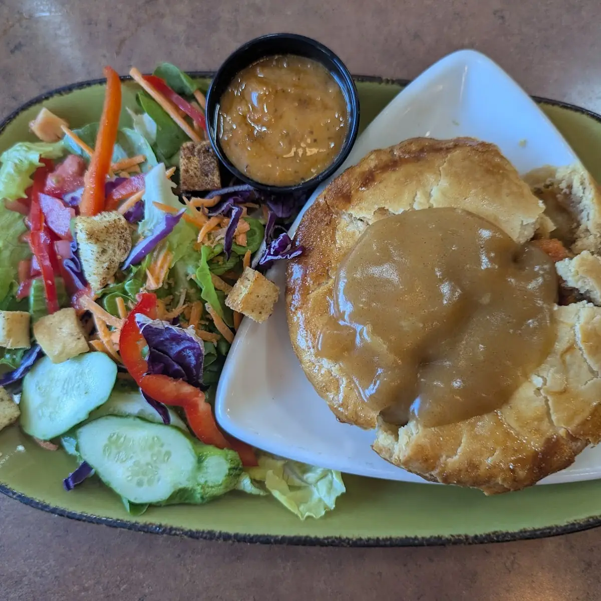 Chicken Pot Pie and Salad